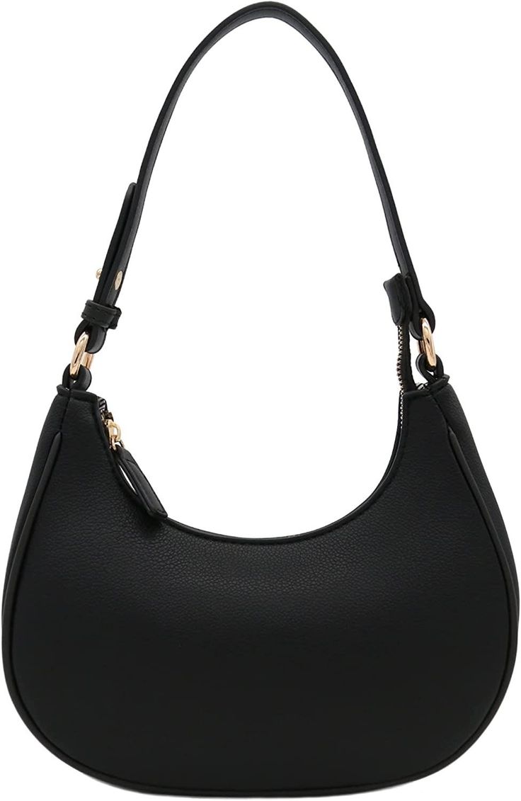 half moon bag black