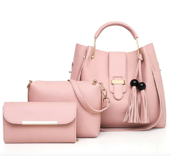 ALURE 3PCS PINK BAG
